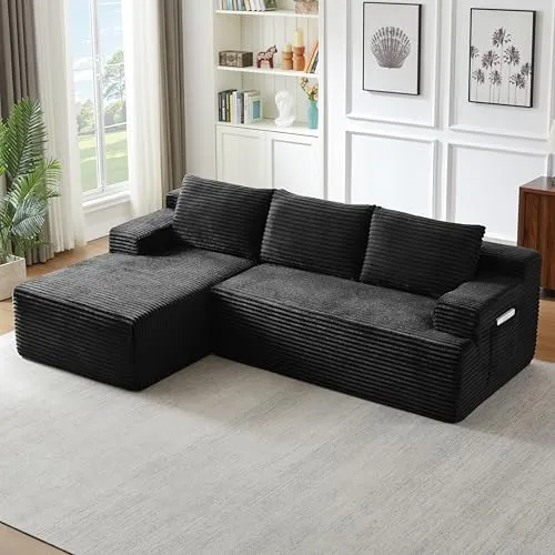 Eafurn 96" L-Shaped Cloud Sectional